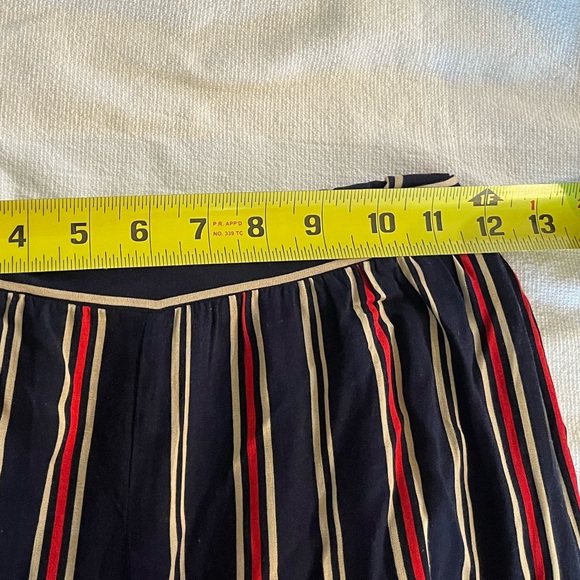 Bohemian striped rayon harem backless halter jumpsuit size small - Picture 5 of 6